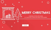 Merry Christmas Santa Clause Festive Holiday Concept