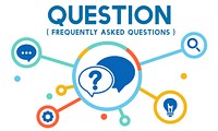Help Question Contact us Information Concept