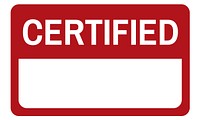 Certified Coming Soon Completed Sticker