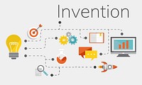 Ideas invention and creative icon graphic design