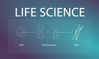 Illustration of biology humanity life science genetic research