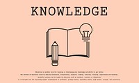 Knowledge Literacy Icon Idea Bulb Sign