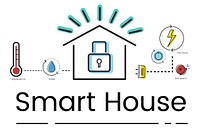 Illustration of smart house invention automation technology