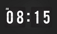 Time And Date Clock Graphic Concept