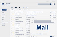 Composing an email web interface