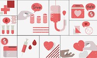 Blood Donation Healthcare Medical Graphic