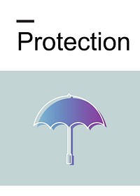 Warranty Security Safety Protection Guard Guarantee Umbrella Icons Symblos