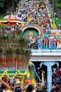 The Hindu festival of Thaipusam, Batu Caves, Kuala Lumpur.