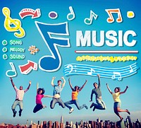 Music Notes Song Entertainment Media Concept