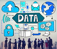 Data Storage Connection Upload Information Concept