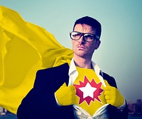 Star Strong Superhero Success Professional Empowerment Stock Concept