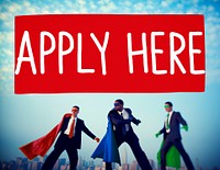 Apply Here Opportunity Hire Employment Concept