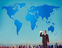 World Global Cartography Globalization Earth International Concept