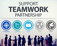 Support Teamwork Partnership Group Collaboration Concept