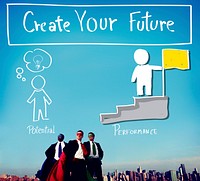 Create Your Future Aspiration Goals Concept