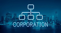 Corporate Organization Chart Business Company Concept