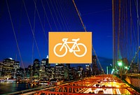 Bicycle Riding Bike Transportation Icon Concept