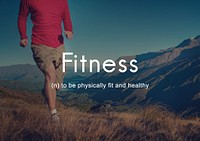 Fitness Outdoors Exercise People Graphic Concept