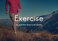 Exercise Fitness People Outdoors Graphic Concept