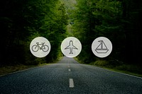 Transportation Transport Icon Travel Journay Trip Concept