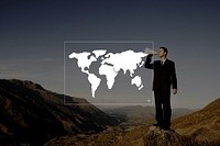 Global World Cartography Business International Concept