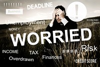 Worried Stress Problem Exam Job Concept