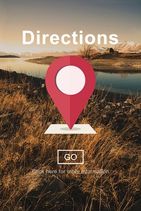 Directions Exploration Magnet Map North South Concept