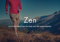 Zen Spirituality Buddhism Body and Mind Meditation Concept