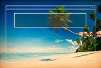 Copy Space Frame Summer Vacation Holiday Concept