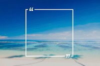 Holiday Summer Vacation Frame Pattern Concept