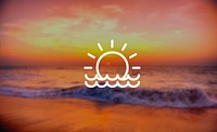 Perfect Sunset Sunrise Tropical Beach Concept