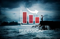 Recession Decrease Business Barchart Concept