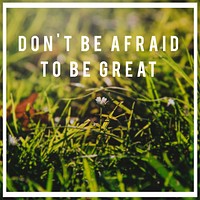 Find Yourself Ahead Goal Great Afraid Aspiration