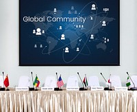 Global Network Community Internet Concept