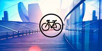 Bicycle Riding Bike Transportation Icon Concept