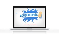 Housekeeping Wash Service Help Concept