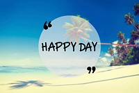 Summer Beach Friendship Holiday Vacation Happy Day Concept
