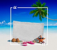 Holiday Summer Vacation Frame Pattern Concept