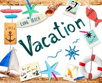 Vacation on the Beach Concept