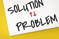 Problem Solution Arrow Up Down Word