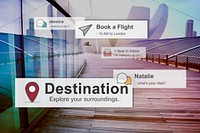 Destination Direction Navigation Location Position Concept