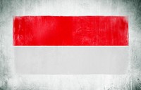Illustration And Painting Of The National Flag Of Indonesia