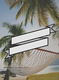 Relax in a Hammock on Holiday Beach Concept