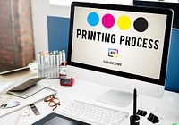 Printing Process Offset Ink Color Industry Media Concept