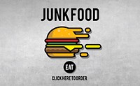 Junk Food Fast Food Unhealthy Obesity Concept
