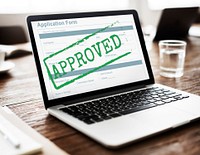 Approved Accepted Application Form Mark Concept