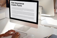 Pet Insurance Claim Form Puppy Animal Safety Concept