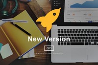 New Version Software Install Homepage Concept