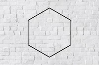 Hexagon Icon Frame Symbol Copy Space Concept