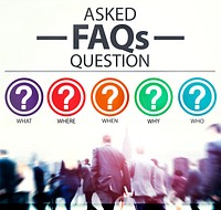 Frequently Asked Questions FAQ Problems Concept